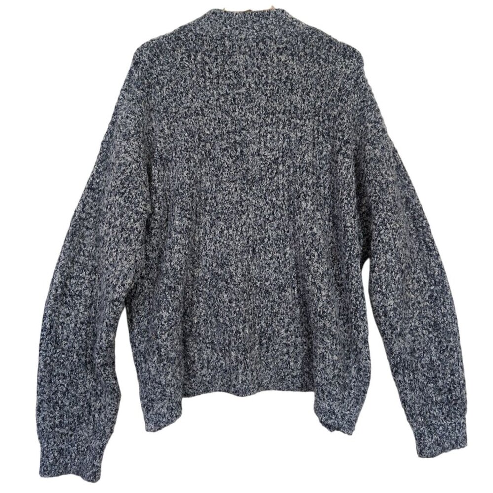 Urban Outfitters 1/4 Zip Sweater Womens L Blue Mock Neck Cozy Cabin Gorpcore Y2K - Picture 4 of 8